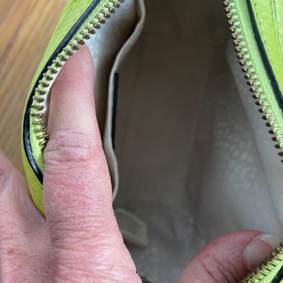 Kate Spade Looloo Perri Lane lime green leather crossbody bag - Picture 3 of 9